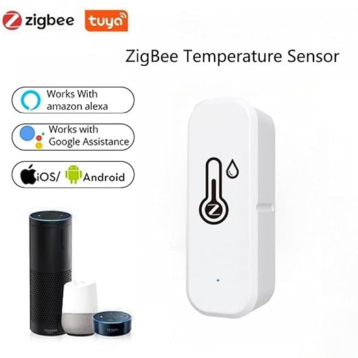 ZigBee Indoor Temperature and Humidity Sensor,Compatible with Alexa and Google Home,for Baby Rooms,Greenhouses Accessories,Garages,Office 4Pack(No Include Battery) - Image 2
