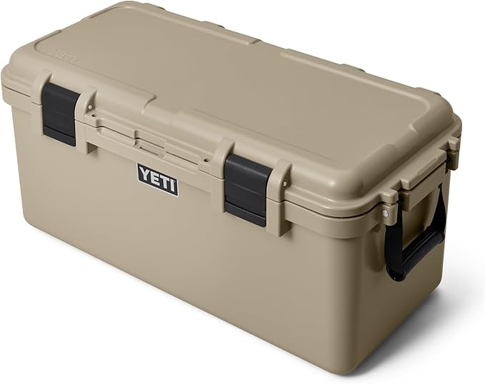 YETI LoadOut 60 GoBox Divided Waterproof Cargo Case, Dry Box, Camera Case, Fishing Tackle Box, Tan by YETI
