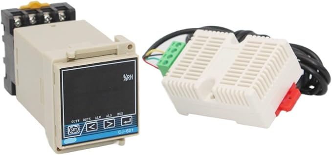 Digital Temperature and Humidity Controller with Sensor Intelligent Din Rail Type Panel Type Thermostat and Hygrometer(D) - Image 2