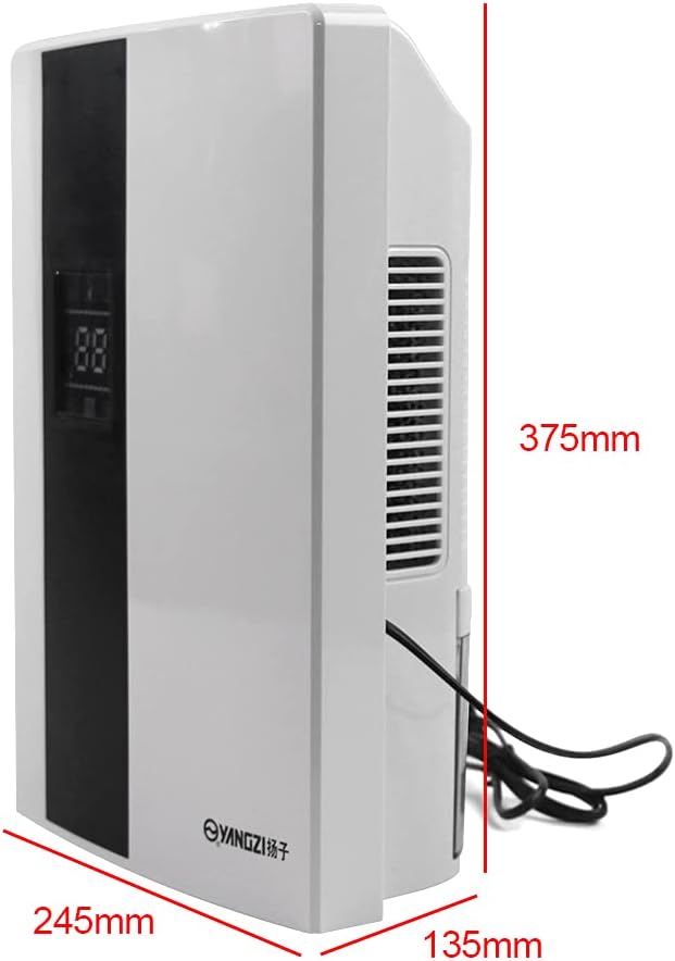 2.2L Dehumidifier for Home, Basement and Room 323ft², with Drain Hose, Timer, Intelligent Humidity Control and Large Water Tank, Small Dehumidifiers with LCD Display - Image 7