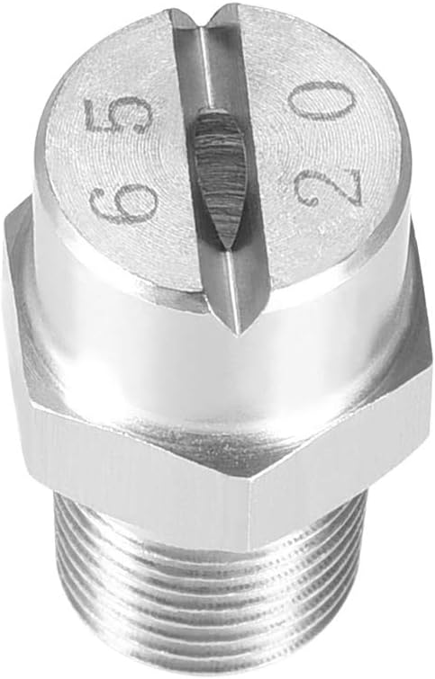 uxcell Flat Fan Spray Tip - 1/8BSPT Male Thread 304 Stainless Steel Nozzle - 65 Degree 2.8mm Orifice Diameter - 2 Pcs - Image 4