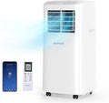 ROVSUN WiFi Enabled Smart 9000 BTU Portable Air Conditioner with Remote & APP Control, 3-in-1 Cooler, Dehumidifier & Fan, Powerful Room Mobile AC Unit with Rolling Wheels & Easy Installation Kit by ROVSUN