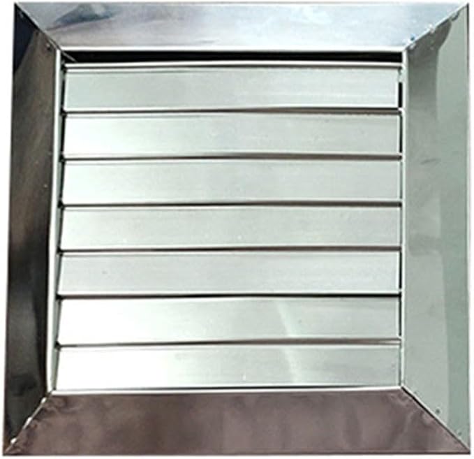 Stainless Steel Square Wall Vent for Exterior Walls – Rainproof & Windproof Louver Exhaust Grill, Compatible with 100mm or 150mm Ducts, 160x160mm /(100mm) - Image 8