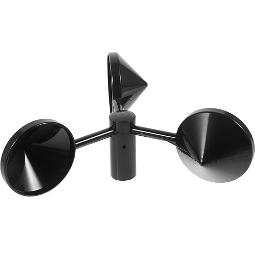VANZACK Wind Direction Indicator 3-Cup Wind-Speed Sensor Anemometer Cover Air Flowing Cup Replacement Wind Anemometer Shell Wind Measure Device Abs Sensors Wind Indicator Part - Image 8