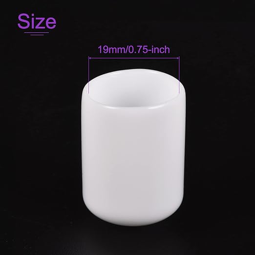 DMiotech 20 Pack 3/4" ID White Screw Thread Protectors Rubber End Caps Bolt Covers for Screw Bolt Furniture Pipe - Image 4
