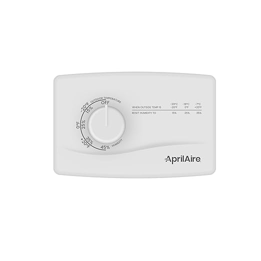 AprilAire 4655 Manual Whole-House Duct or Wall Mounted Humidifier Control Humidistat for AprilAire Whole-House Humidifiers, Low Voltage 24VAC by AprilAire