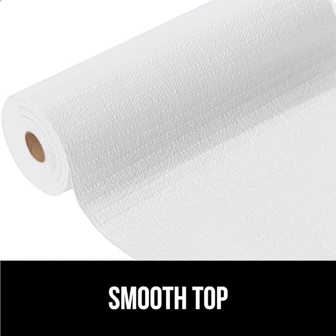 GORILLA GRIP DripGuard Shelf Liner, Non-Adhesive Drawer and Kitchen Cabinet Protector, Strong Grip Slip Resistant Underside, Smooth Surface Liners for Cabinets, Bathroom Closets, 17.5x240 Inch, White - Image 9