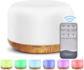 Oil Diffuser Humidifier 300ML,Electric Ultrasonic Air Aroma Diffusers Vaporizer,Scent Mist Defuser with Remote,Auto-Off,7led Color Changing Light for Large Bed Room,Home,Office by CHOUWEEK