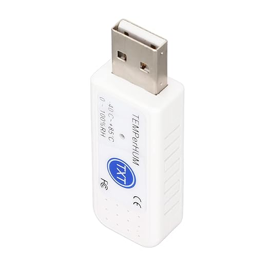 Computer USB Thermometer Data Logger, Plug and Play PC Software for Logging Temperature with Email Alarm, for Temperature and Humidity Data - Image 4