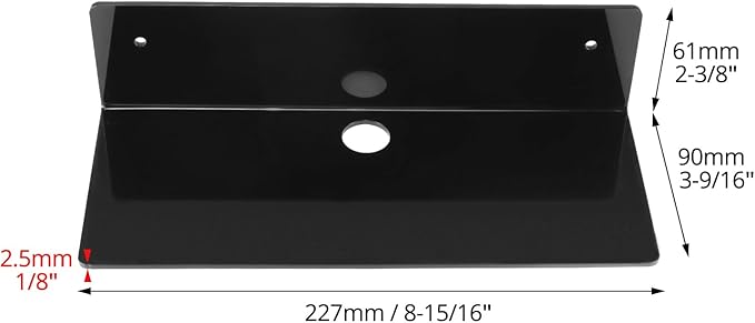 QWORK Acrylic Floating Wall Shelves, 4-Pack 9 Inch Black Adhesive Display Shelf - for Storage & Display of Small Items and Collectibles - Image 3