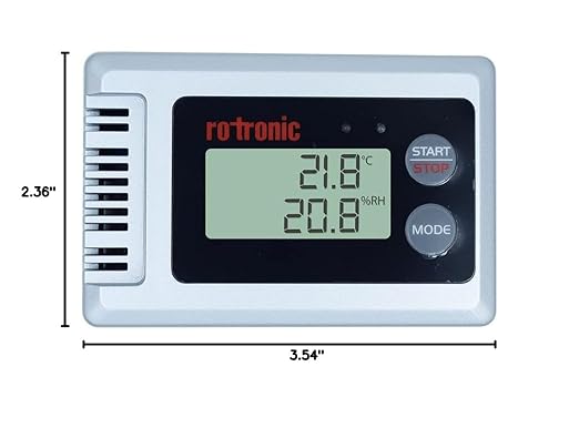 Temperature and Humidity Data Logger with multilevel Security 21 CFR USB Cable Vaccine Datalogger Pharma & Pressure datalogger for Server Rooms Model: Rotronic Hygrolog HL-1D - Image 8
