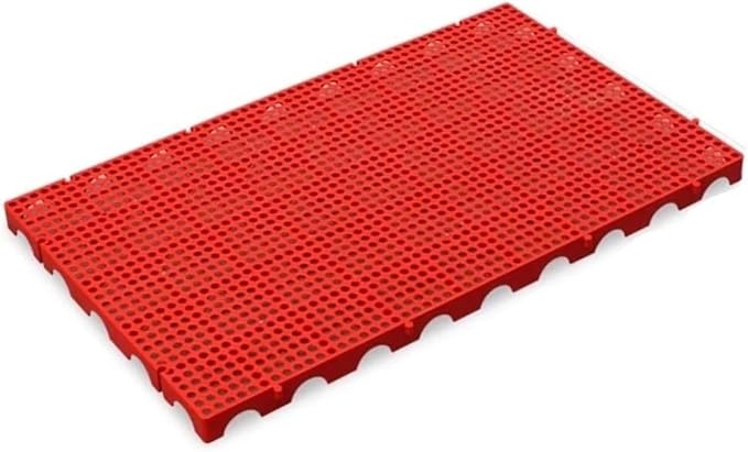 LNNW Plastic Pallet Warehouse Pallet Pet Moisture Barrier Cargo Storage Matting for Garage Supermarket, 1 Pack Floor Pallets for Garage Supermarket Basement(Rosso,100x60x5cm) by Unknown