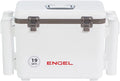 Engel UC19 19qt Leak-Proof, Air Tight, Fishing Drybox Cooler with Built-in Fishing Rod Holders, Also Makes The Perfect Small Hard Shell Lunchbox for Men and Women by ENGEL