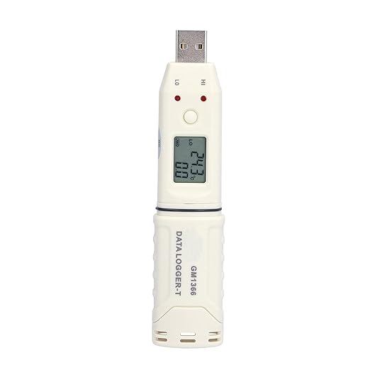 Temperature Data Logger, Temperature and Humidity Data Logger Battery Powered Digital for Home for Indoor for Office - Image 3