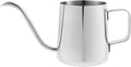 12oz/350ml Stainless Steel Plant Watering Pot,Small Watering Can for Indoor Plants,Mini Watering Can with Long Mouth & Ergonomic Handle for Indoor House Plants Flower Bonsai Outdoor Garden(Silvery) by NEMTMCUA