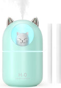 Cool Mist Humidifier,300ml Mini Humidifiers with Night Light,Waterless Auto-Off Air Humidifier,20dB Quiet Humidifiers for Bedroom,Car, Plant for Girl Boy by NORHOM
