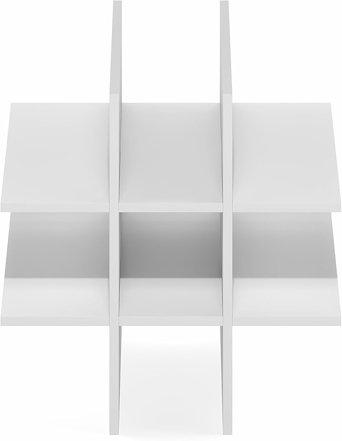 Furinno Cubicle Cube Insert, 9-Compartment Cube Organizer, Geometric Shelf Accessory, Fits into Furinno Triple Thick Cubes, IKEA Kallax, for Organizers and Storage, White - Image 10