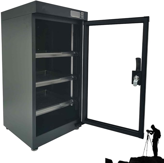 Electronic Dry Cabinet 50L, 4 Layers Camera Storage Cabinet, Digital Dehumidifying Dry Box for Camera Lens and Electronic Equipment Storage by Unknown