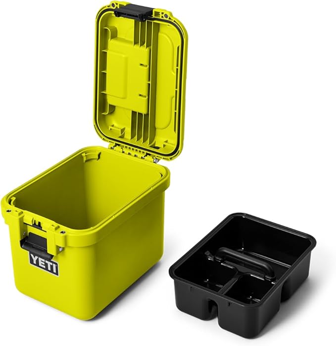 YETI LoadOut 15 GoBox Divided Waterproof Cargo Case, Dry Box, Camera Case, Fishing Tackle Box, Firefly Yellow - Image 9