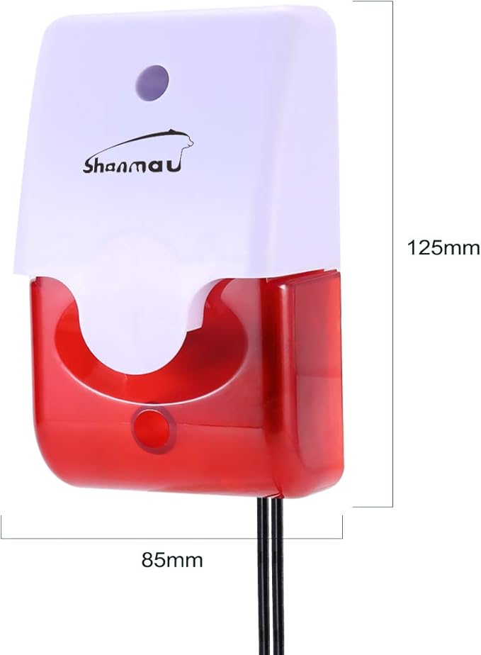 High / Low Water Level Sensor Detector Alarm 120 dB Red Strobe Siren, Adjustable Alarm Volume, Sump Bobber Water leak Sensor,16.4ft Probe Cord, Suitable for Water Tank/Aquarium, Swimming Pool/Basement - Image 7