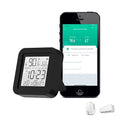 MOES Smart Temperature Humidity Monitor with IR Remote Control, Tuya WiFi Temperature Humidity Sensor with LCD Display for Home House Greenhouse Home Pet Garage, Compatible with Alexa by MOES