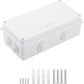 LeMotech ABS Plastic Dustproof Waterproof IP65 Junction Box Universal Electrical Project Enclosure White 7.9 x 3.9 x 2.8 inch (200 x 100 x 70 mm) by LeMotech