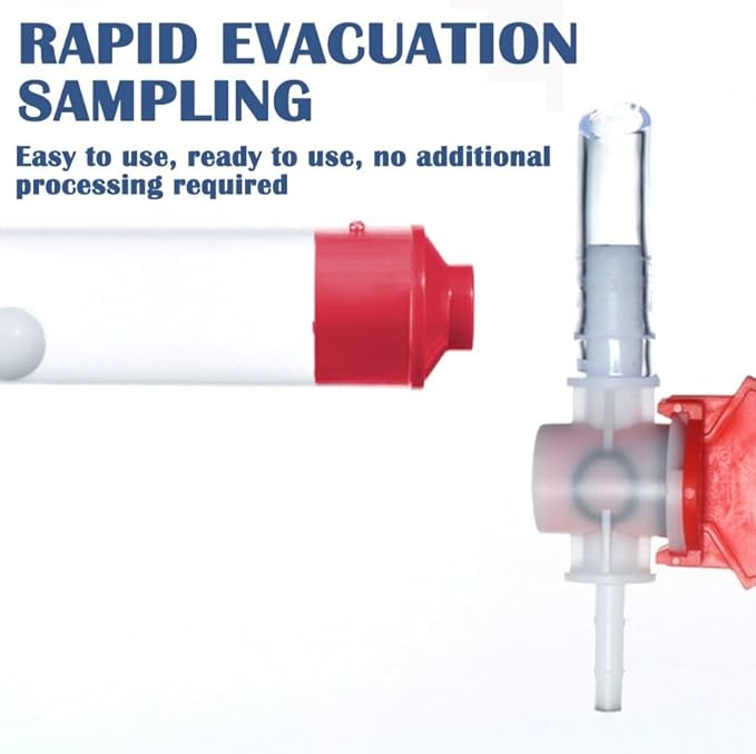 Water Sampler Tube, Ultra Light PE Liquid Sampling Device with Stopper Ball & Valve for Environmental Monitoring - Image 4