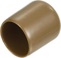 uxcell 20pcs Rubber End Caps 17mm ID Vinyl PVC Round Tube Bolt Cap Cover Screw Thread Protectors Light Brown by uxcell