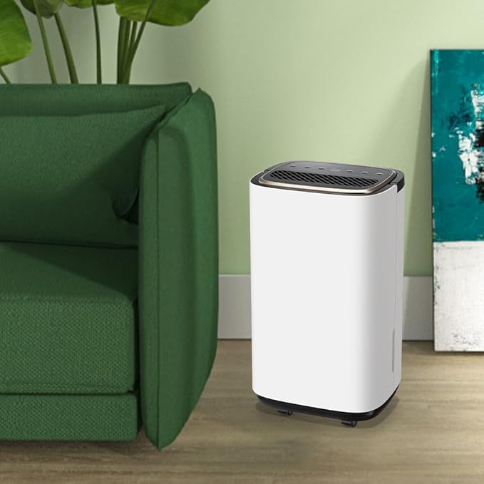 WANAI 30 Pints Dehumidifier for Basements with Drain Hose, 2500 Sq.Ft Dehumidifiers Auto Drain or Manual Drainage, Small Dehumidifier for Home Bedroom Bathroom with 2.2L Water Tank, 3 Modes, 24Timer - Image 8