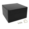 LeMotech Electrical Box ABS Plastic Project Box IP65 Waterproof Junction Box Project Case Universal Enclosure for Electronics Black 6.1x 6.1x 3.4 inch(160x160x90mm)（Pack of 1 by LeMotech
