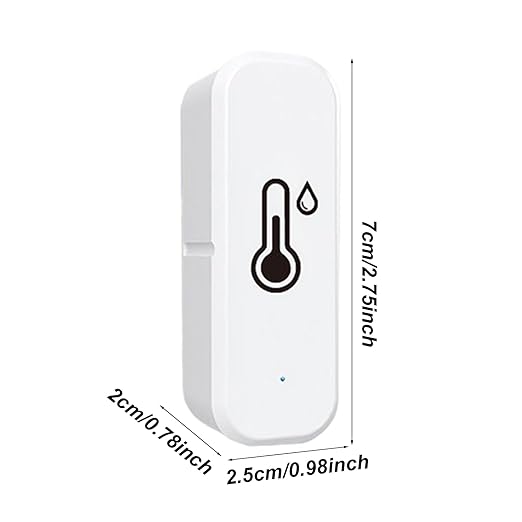 Smart Sensor - WiFi Temperature Sensor, Wireless Humidity Monitoring, Remote Control Device, Data Storage Export, High Precision Tool, Automation Accessory for Indoor Use, 2.76x0.98 Inches - Image 5