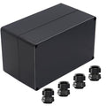 Junction Box IP65 Waterproof ABS Plastic Electrical Project Case Power Junction Boxes, Project Box with 4 PCS M16 Cable Glands 7.87x4.72x4.45 inch (200 x 120 x113 mm) by Otdorpatio