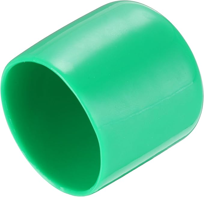 uxcell 20pcs Rubber End Caps 35mm(1 3/8") ID Vinyl PVC Round Tube Bolt Cap Cover Screw Thread Protectors Dark Green by uxcell