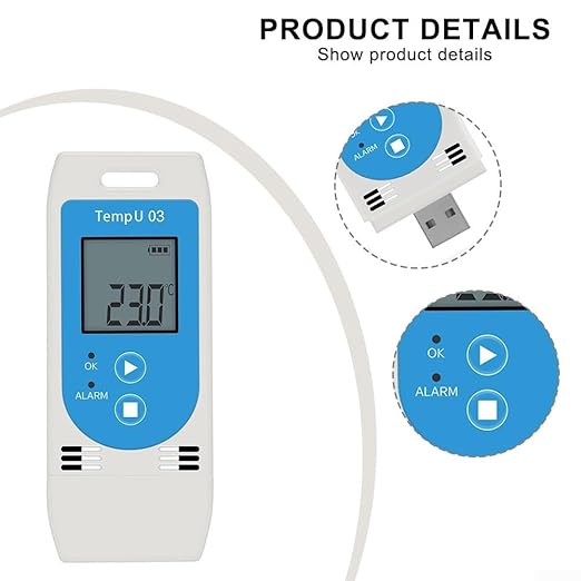 USB Temperature Humidity Data Logger - Real-Time Monitoring Reporting Tool Warehouse, Logistics, Cold Chain Management - Image 3