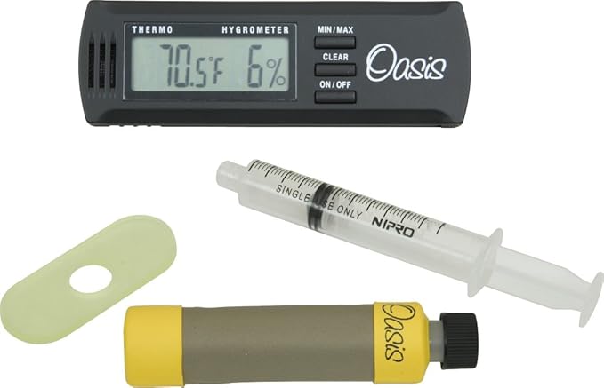 Oasis OH-5 Plus+ Guitar Humidifier with OH-2 Digital Hygrometer for Guitar by OASISMARINE