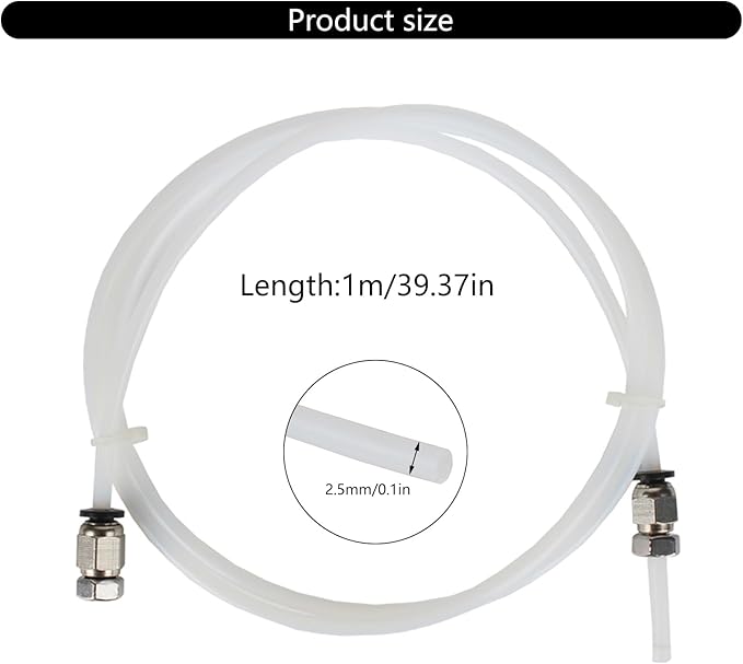 3D Printing Filaments Dry Box Tubing Set Improved 2.5x4mm 2.5MM Inner Diameter Feed Tube Installation Set - Image 9