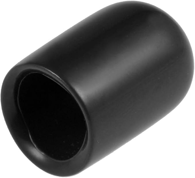 uxcell 20pcs Rubber End Caps 5/16"(8mm) ID Vinyl Round Tube Bolt Cap Cover Thread Protectors Black by uxcell
