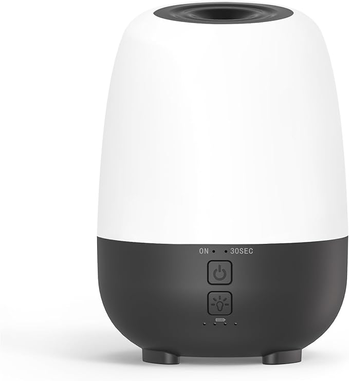 150ML Rechargeable Battery Powered Essential Oil Diffuser, Cordless Portable Aromatherapy Diffuser,7-Hour Run time, 7-Color LED Lights by SEEDSEEL