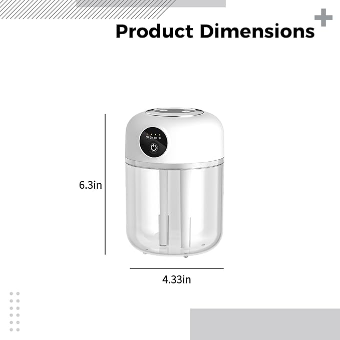 Portable Dual Nozzle Humidifier, Usb-Powered, Large Capacity For Home, Office, Car - Auto Shut-Off - Image 5