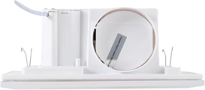 Ventilation Fan with LED Light Quiet square Bathroom Exhaust Fan with Light for Home Bath Hotel 140 CFM with LED Light 6000K 1.0 Sones Easy install 4-inch - Image 5