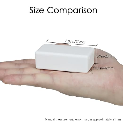 LeMotech Project Box 10 Pieces ABS Plastic Electrical Project Case Small Junction Box for Electronics White 2.83 x 1.65 x 0.91 inch (72x 42x 23 mm) - Image 2