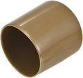 uxcell 20pcs Rubber End Caps 38mm(1 1/2") ID Vinyl PVC Round Tube Bolt Cap Cover Screw Thread Protectors Light Brown by uxcell