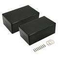 LeMotech Project Box ABS Plastic IP65 Waterproof Dustproof Electrical Junction Box Outdoor Enclosure for Electronics Black 7.87 x 4.72 x 2.95 inch (200 x 120 x 75 mm)(Pack of 2) by LeMotech