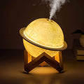 Moon Lamp Humidifier, 2 in 1 Moon Night Light & Humidifiers with USB Recharge, 3 Colors 3D LED Moon Light with Stand, Aromatherapy Diffuser for Kids Friend Lover Birthday Gift Bedroom Home Decor 200ml by Blingbin