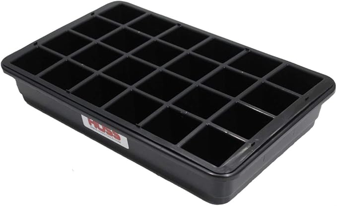Hoss 24-Cell Seed Starting Tray | Sturdy and Built to Last | Includes Bottom Tray and Humidity Dome - Image 2