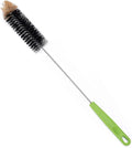 Long Bottle Brush, 17 in Bendable Cleaner Brushes for Cleaning Neck Beer Bottles, Wine, Baby Bottles, Water Bottles, Tumblers, Flask, Bird Feeder, Vase, Pipes and Brewing Supplies Black/1Pack by Haomaomao