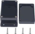 Outdoor Waterproof Junction Box IP67 Project Box ABS Black Electrical Boxes Electronic Enclsoure with Mounting Ear for DIY Project 3.9 x 2.7 x 2 inch (100x68x50mm) by Otdorpatio
