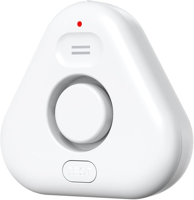 Stechro Water Leak Detector, 120dB Water Sensor Alarm, Water Leakage Detection Device for Home Pipe/Drain/Sink/Faucet Drip, Floor Flooding in Basement/Bathroom/Kitchen/Toilet/Laundry Room by stechro