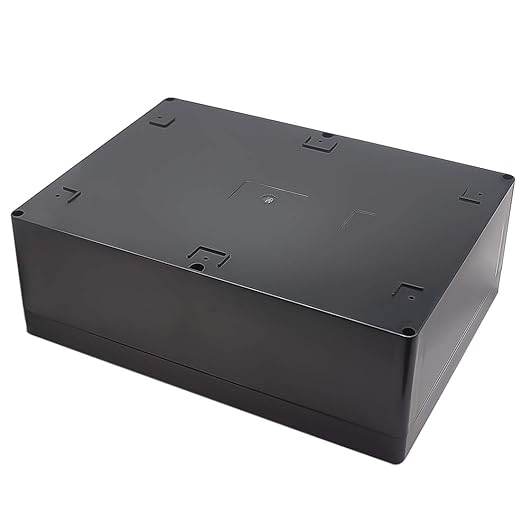 Junction Box, Zulkit Project Box IP65 Waterproof Outdoor Box ABS Plastic Electrical Boxes Electronic Enclosure Black 11.42 x 8.27 x 3.94 inch (290 x 210 x 100 mm)(Pack of 1) - Image 3