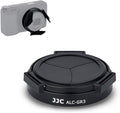 JJC Auto Open and Close Lens Cap Cover for Ricoh GR III GR III HDF GR3 GR3 HDF Digital Camera, Dustproof and Anti-Scratch Lens Protector No Need to Remove by JJC